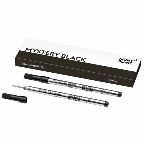 Montblanc - 2 x Rollerball Pen Refills (M) Mystery Black
