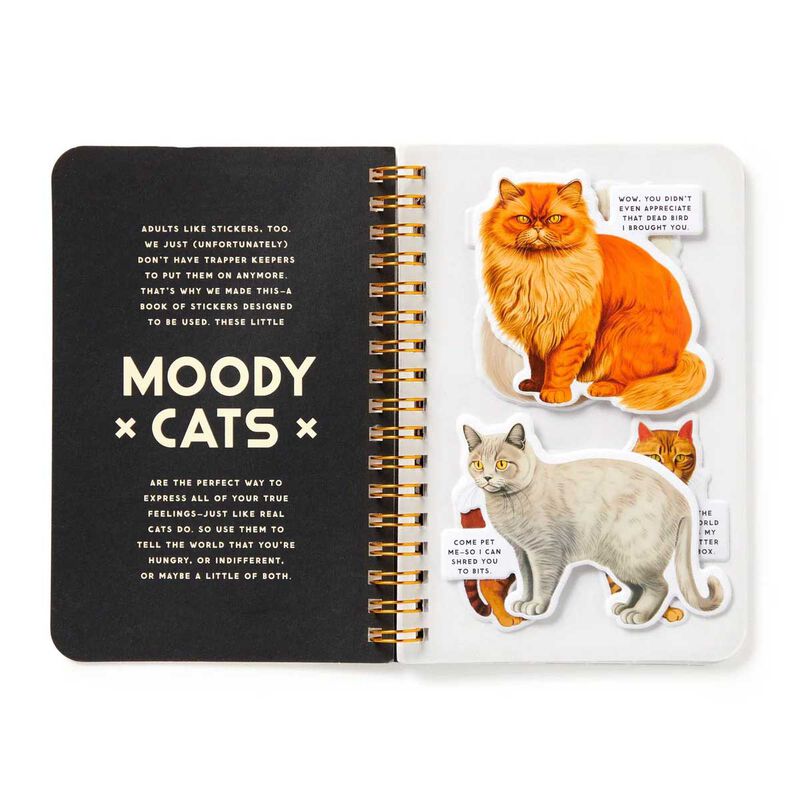 Brass Monkey Moody Cats Sticker Book image number 1