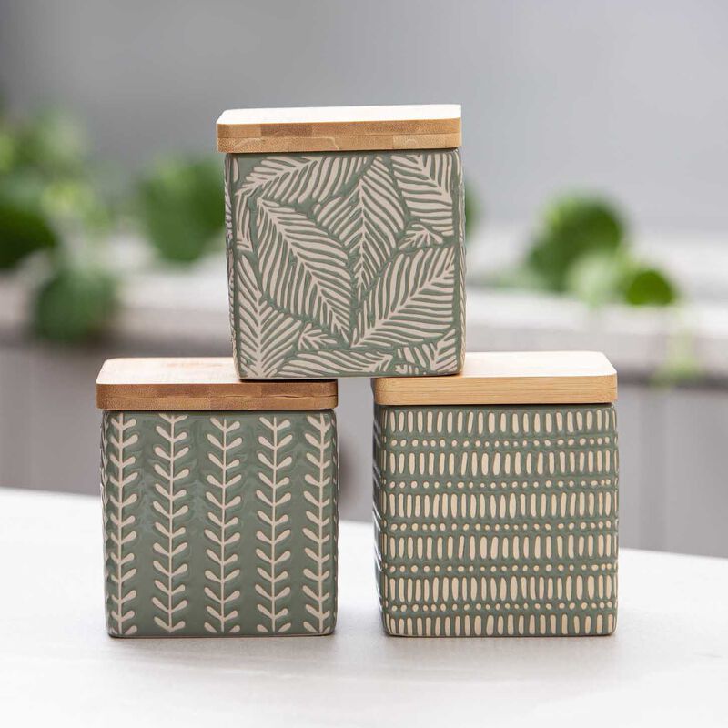 Ladelle Orion Green Assorted Canister image number 1