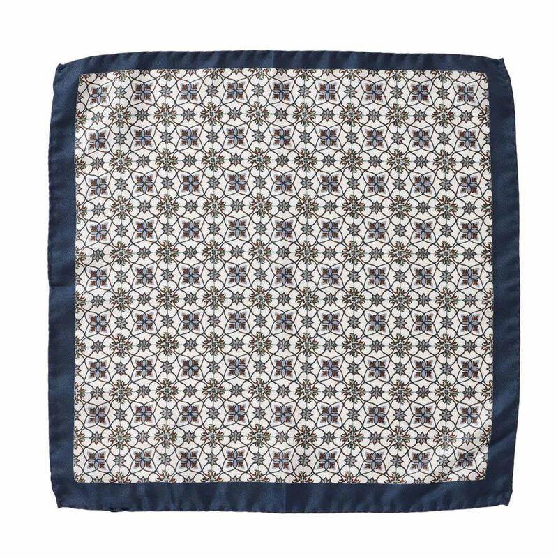 Joe Black Tiles Pocket Square image number 1