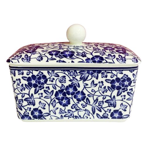 Dyme Bone China Butter Dish - Blue Story