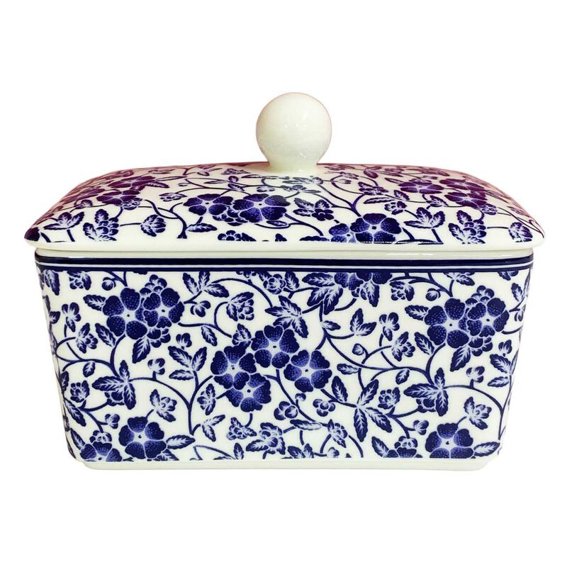 Dyme Bone China Butter Dish - Blue Story image number 0