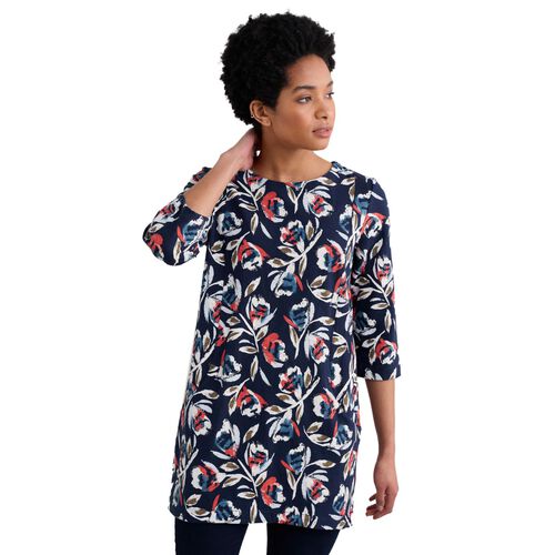 Seasalt Cornwall Shore Foraging Tunic Feather Flower Maritime