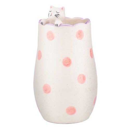 Sass & Belle Peeking Cat Vase
