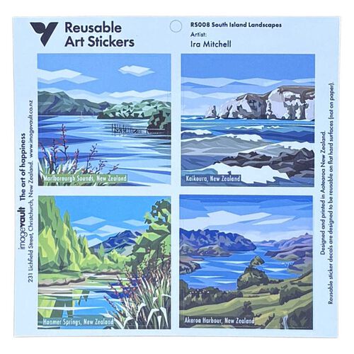 Ira Mitchell South Island Art Stickers