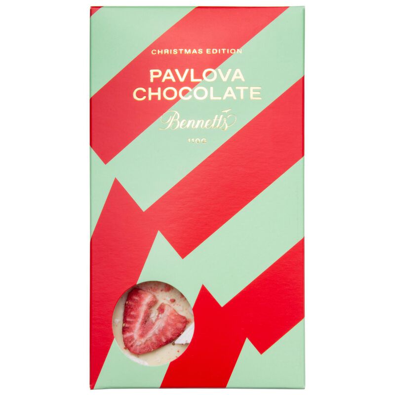 Bennetts of Mangawhai Christmas Collection Pavlova Chocolate Bar 110g image number 0