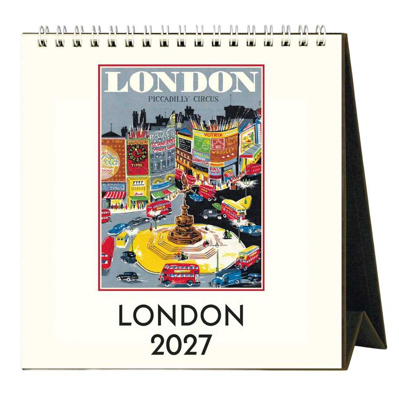 Cavallini London Desk Calendar 2027 image number 0