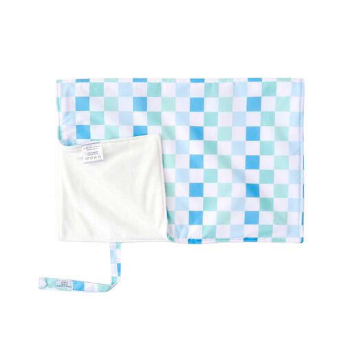 Bear & Moo Coastal Checks Reusable Change Mat
