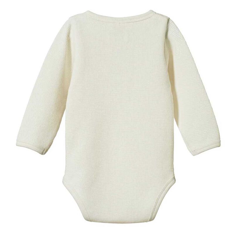 Nature Baby Henley Long Sleeve Bodysuit Waffle image number 3