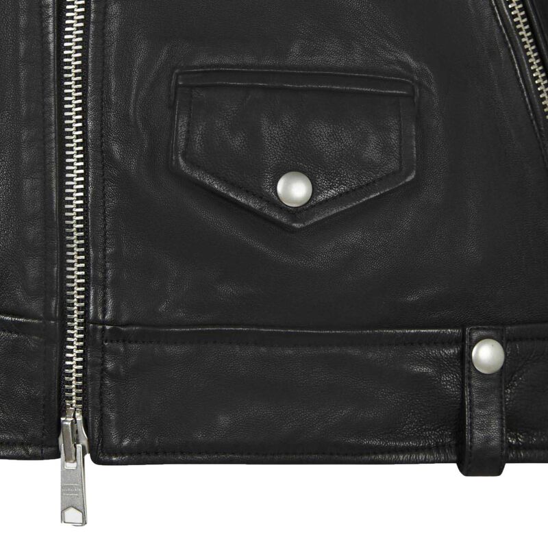 AllSaints Milo Leather Biker Jacket image number 2