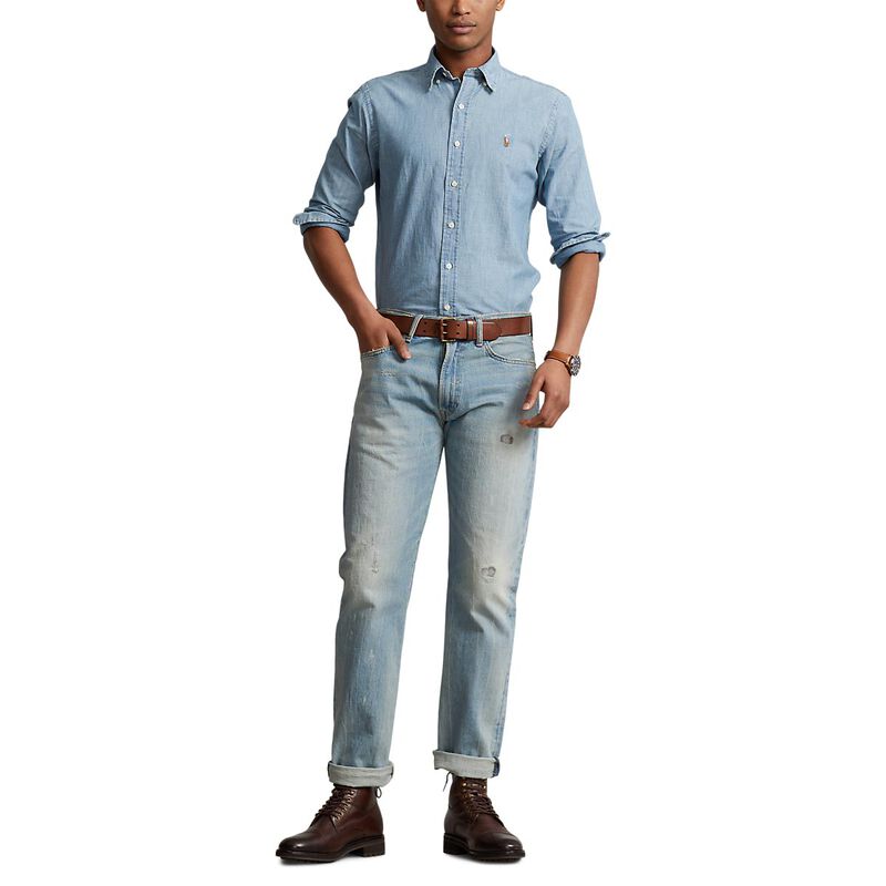 Polo Ralph Lauren Custom Fit Chambray Shirt image number 3
