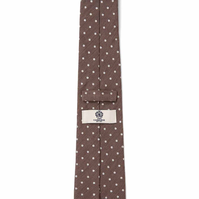Cambridge Matte Polkadot 7.5cm Tie image number 3
