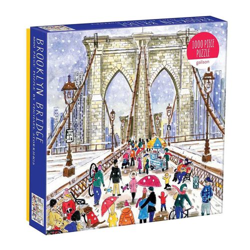 Galison Michael Storrings Brooklyn Bridge 1000 Piece Puzzle