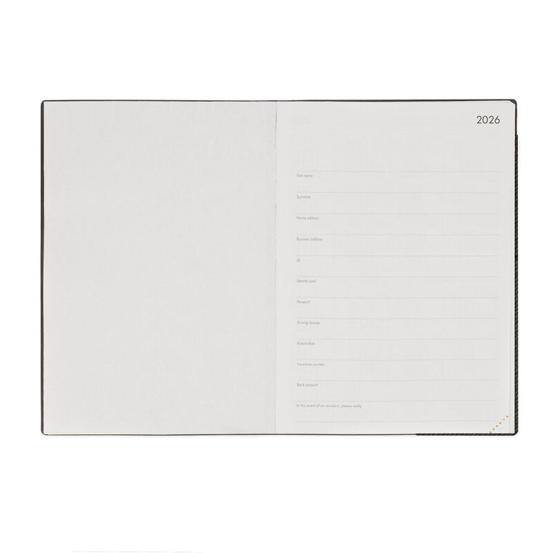 Legami 2026 Daily Diary Large Deep Graphite image number 1