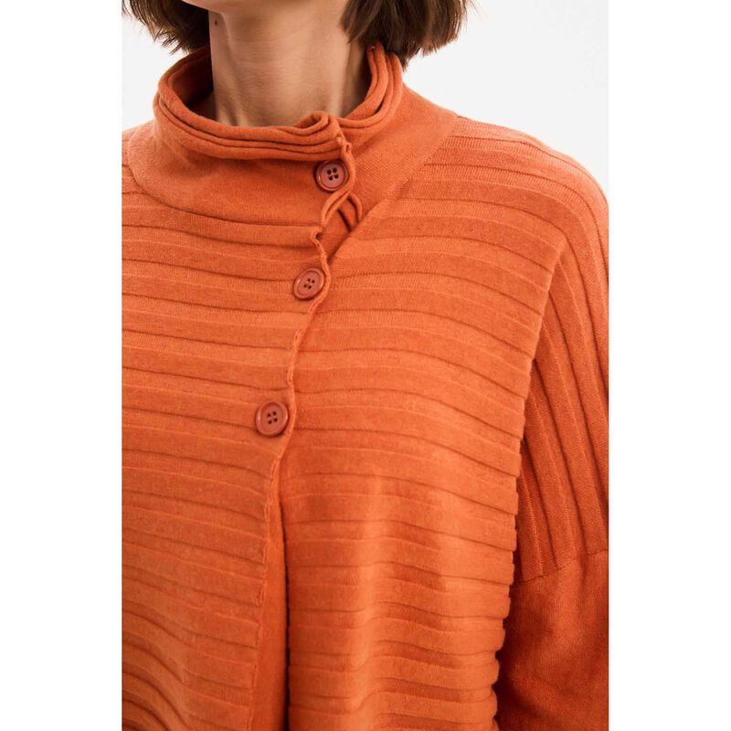 TIRELLI Cowl Neck Button Knit Jumper image number 2