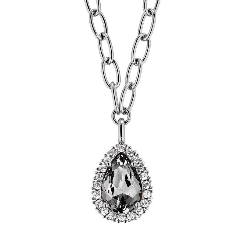 Dyrberg Kern Metta Ss Grey Crystal Necklace image number 0
