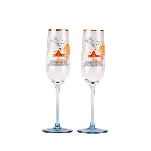 Cath Kidston Xmas Journey Champagne Flute