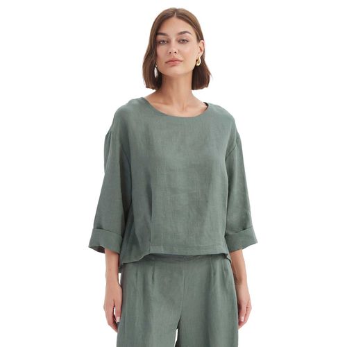 TIRELLI Pleat Hem Top