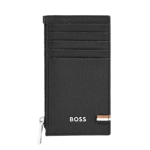 BOSS Card Holder Zip Iconic Black
