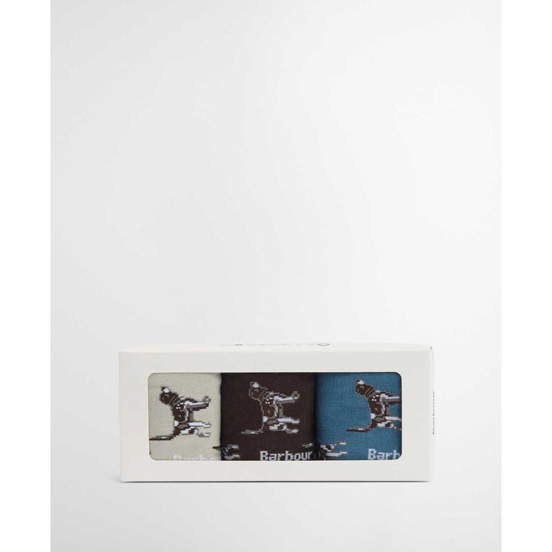 Barbour Pointer Dog Socks Gift Box image number 1
