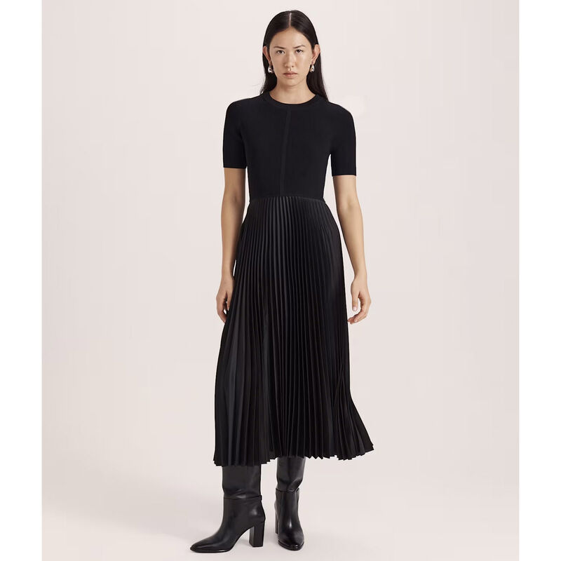 SABA Vicky Mixed Media Dress image number 3