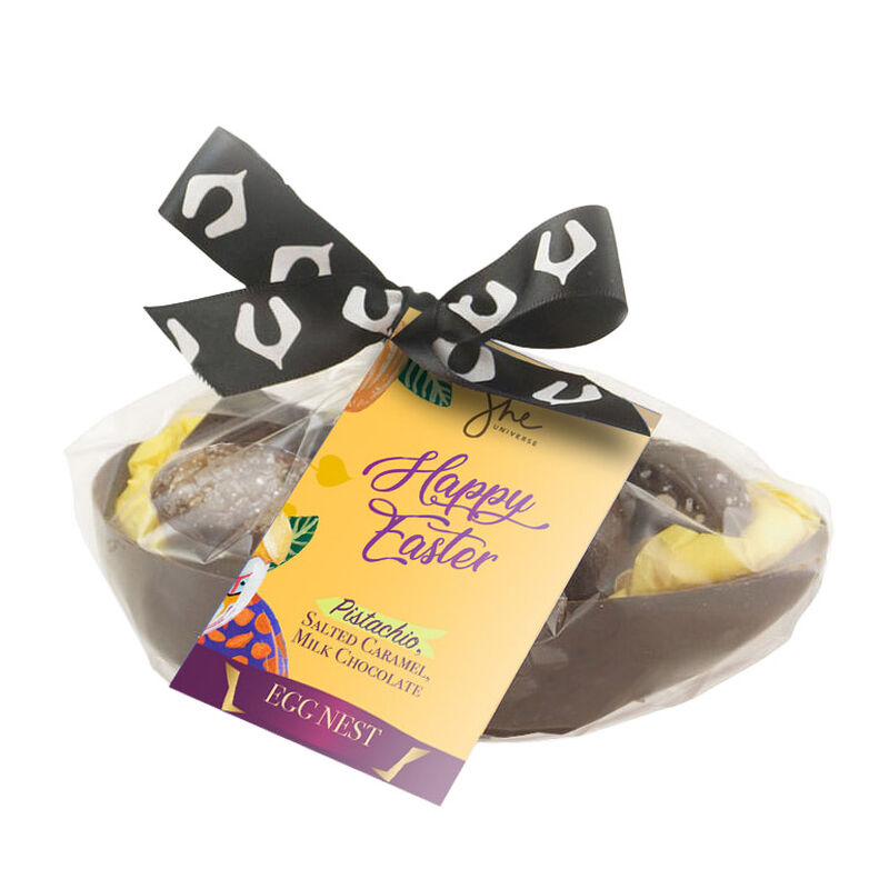 She Universe Easter Egg Nest - Pistachio, Salted Caramel, Milk Chocolate image number 0