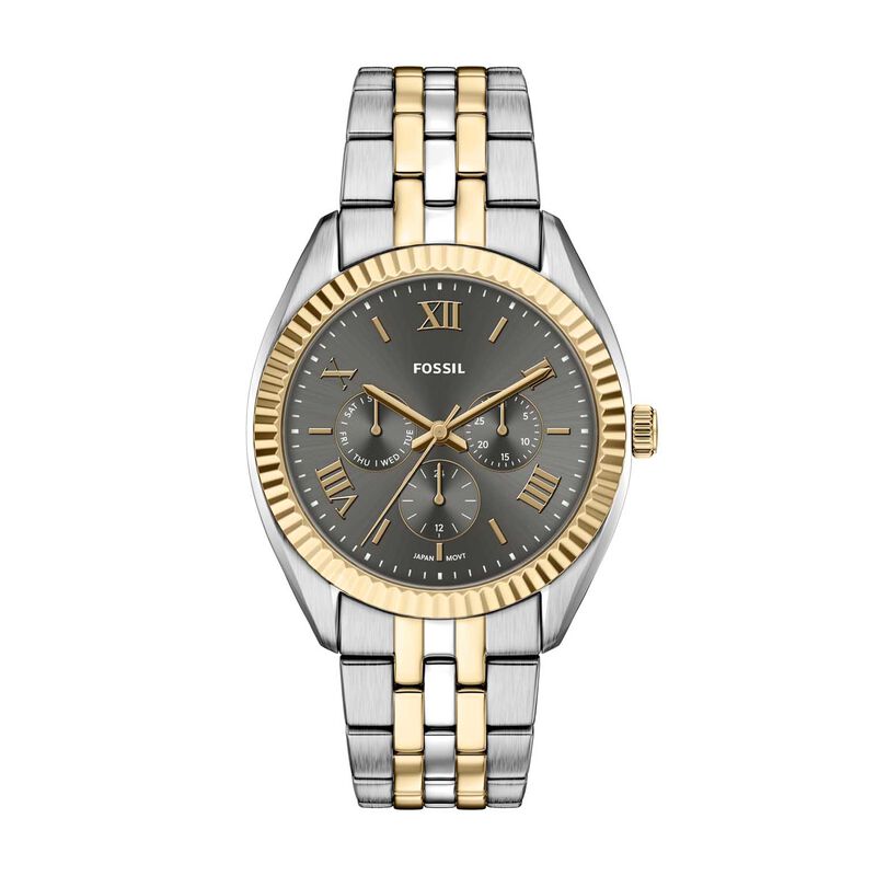 Fossil Campbell 42mm Multifunction Two-Tone Stainless Steel Watch image number 0