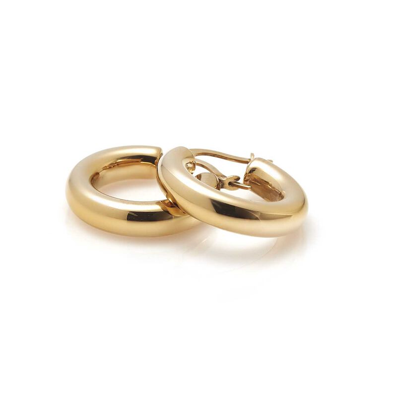 Silk & Steel Halo Hoop Earrings Medium image number 1