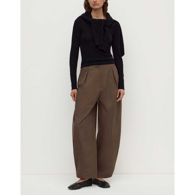 Assembly Label Jasmine Cotton Adjustable Barrel Leg Pant Military image number 3