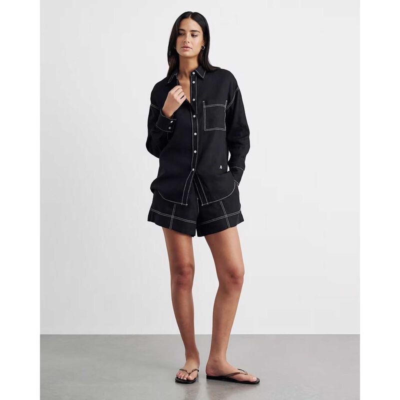 JAG Gigi Linen Relaxed Ls Shirt image number 3