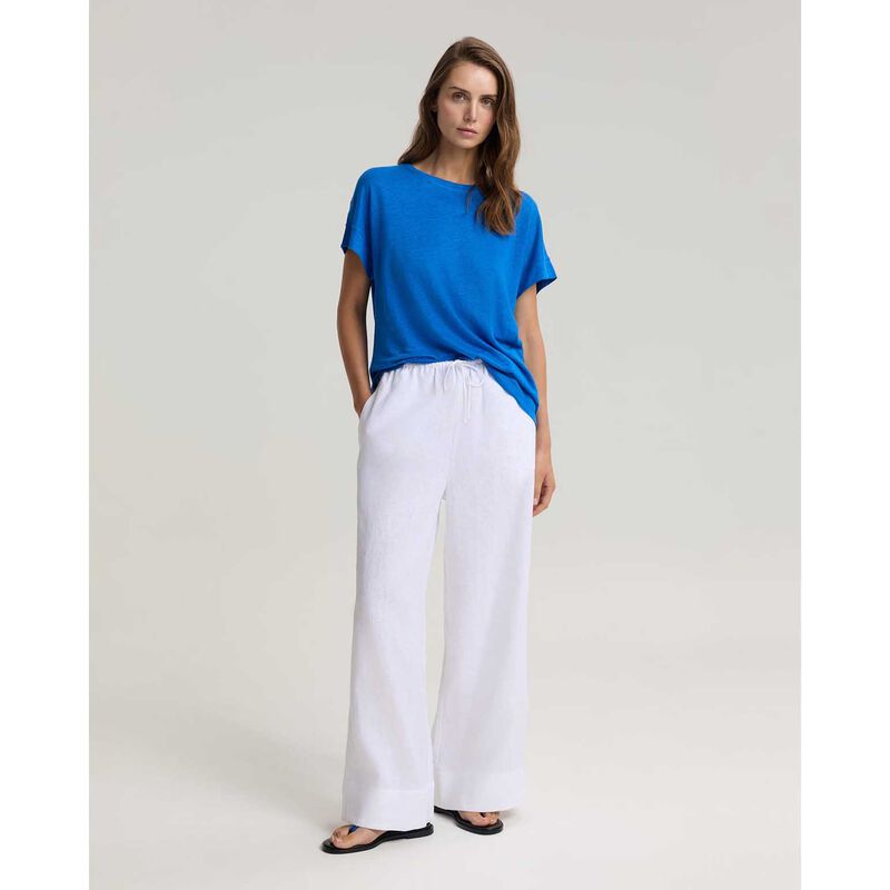 Sportscraft Tonia Crew Neck Linen Tee image number 3