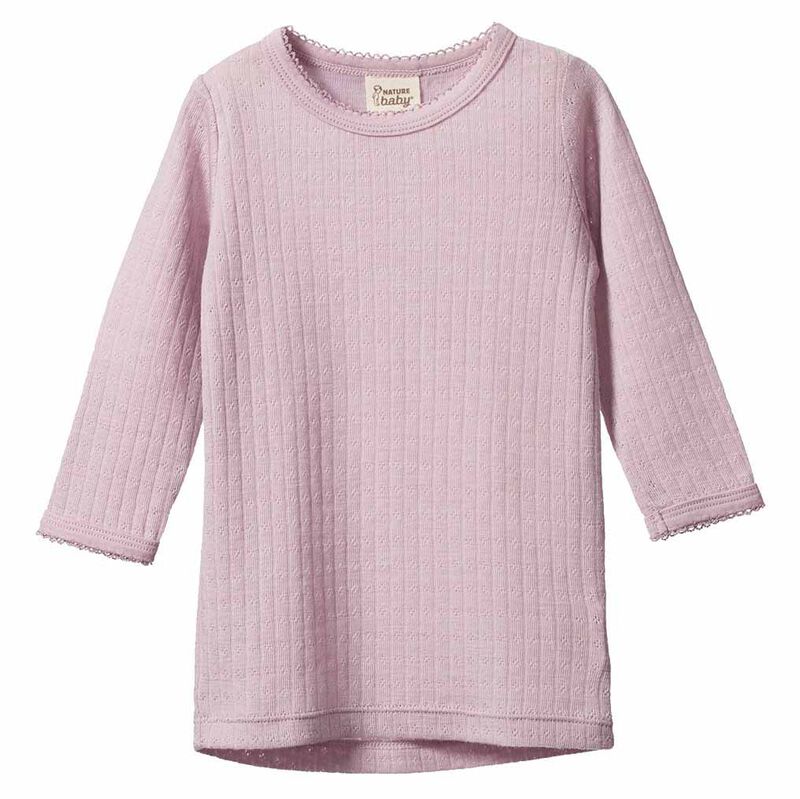 Nature Baby Mer Ess L/S Cloud Tee Pointelle 3-5Y image number 0