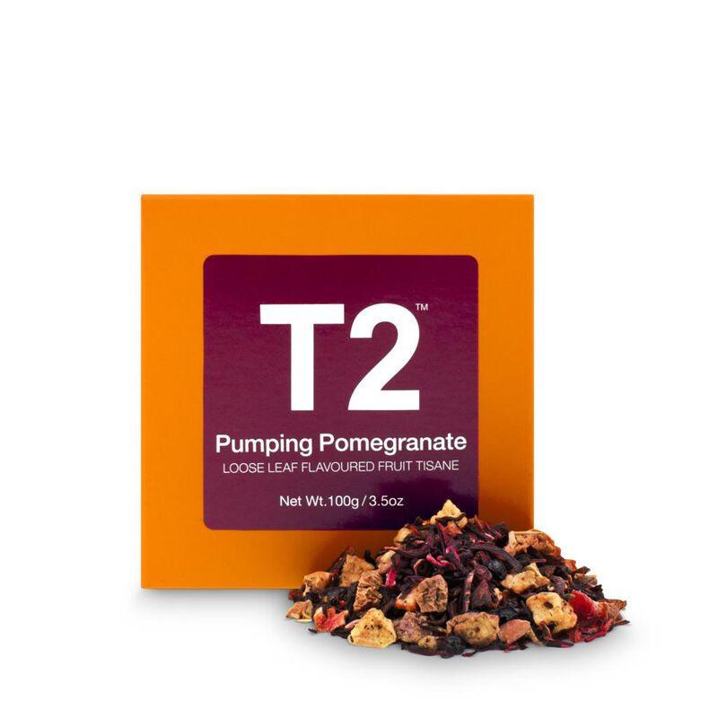 T2 Pumping Pomegranate Loose Leaf Cube 100g image number 0