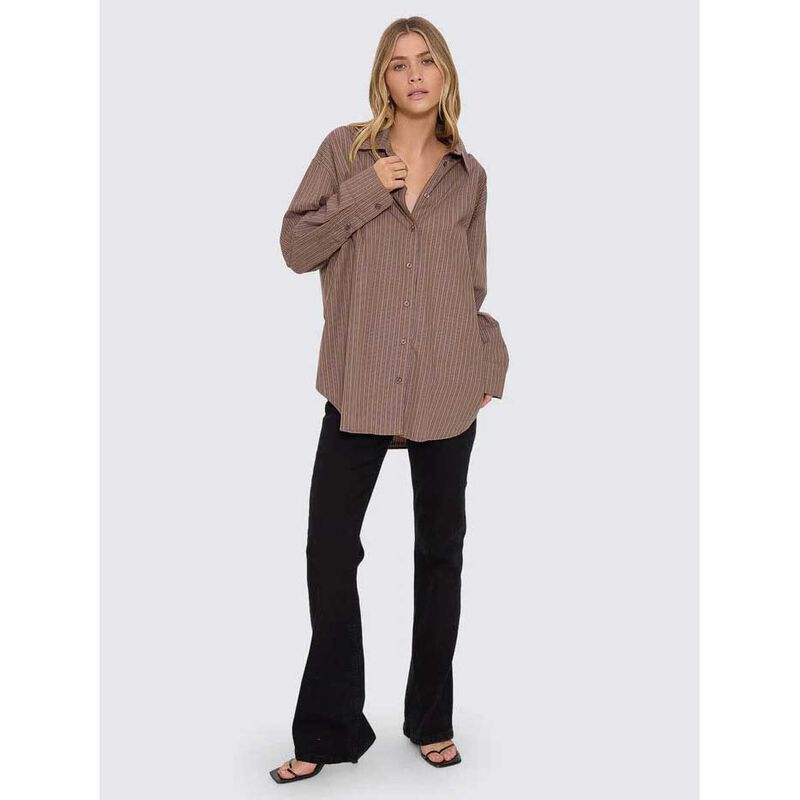 Thrills Brentwood Stripe Oversized Shirt image number 3