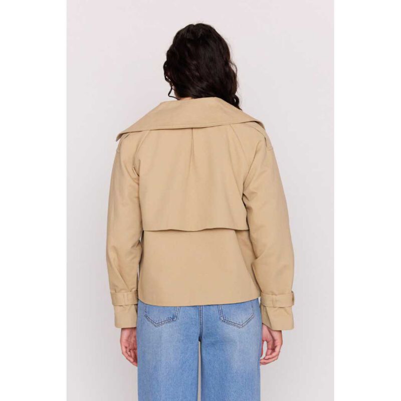 MINKPINK Aya Cropped Trench image number 1