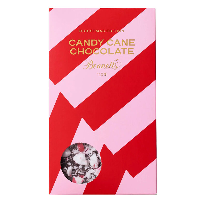 Bennetts of Mangawhai Christmas Collection Candy Cane Chocolate Bar 110g image number 0