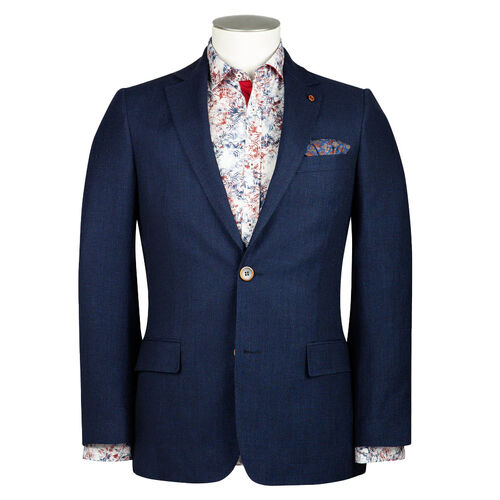 Rembrandt Hawker Navy Textured Blazer