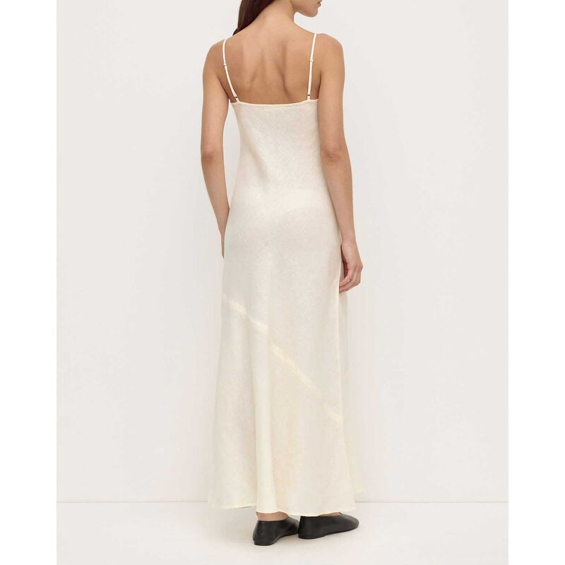 Assembly Label Colette Linen Slip Dress Vanilla image number 1