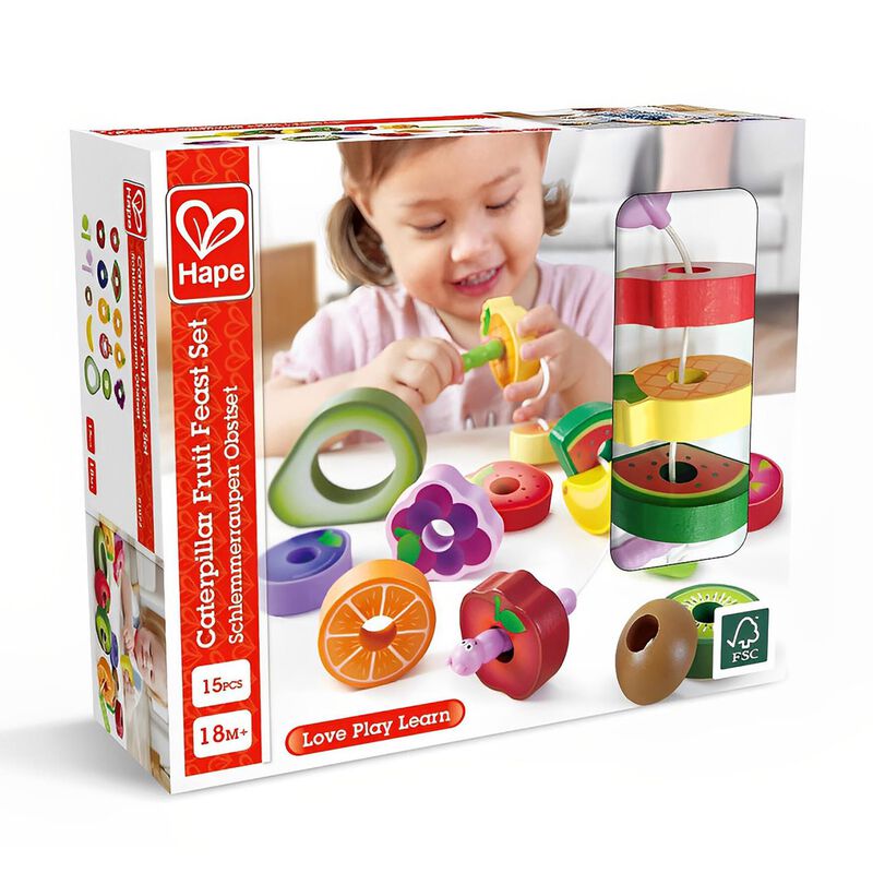 Hape Caterpillar Fruit Feast Set image number 1