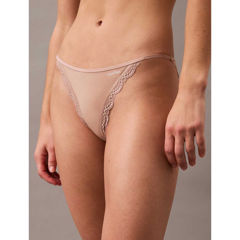 Calvin Klein Microfiber Stretch With Lace String Bikini image number 2