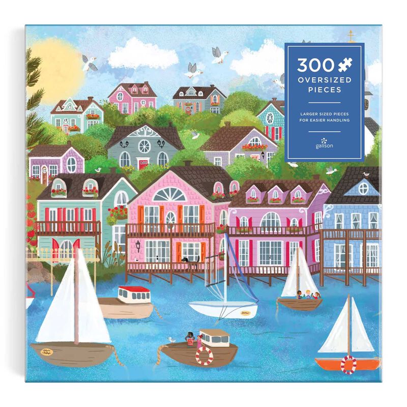 Galison Joy Laforme Harbor by the Sea 300 Piece Puzzle image number 1