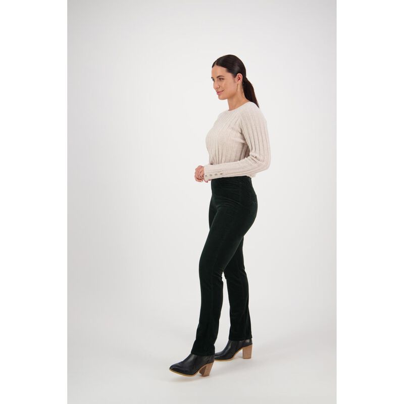 Vassalli Slim Leg Full Length Pinwale Cord Pull On image number 7