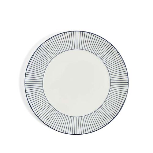 Wedgwood Gio Plate 23cm Pinstripe White