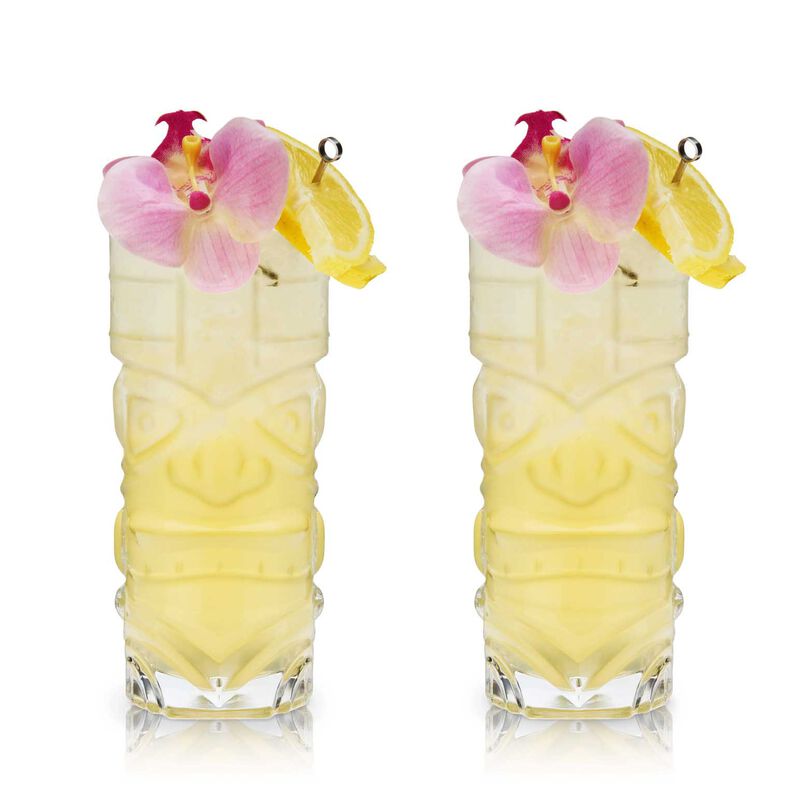 Viski Pacific Crystal Tiki Glasses By Viski® Set Of 2 image number 3