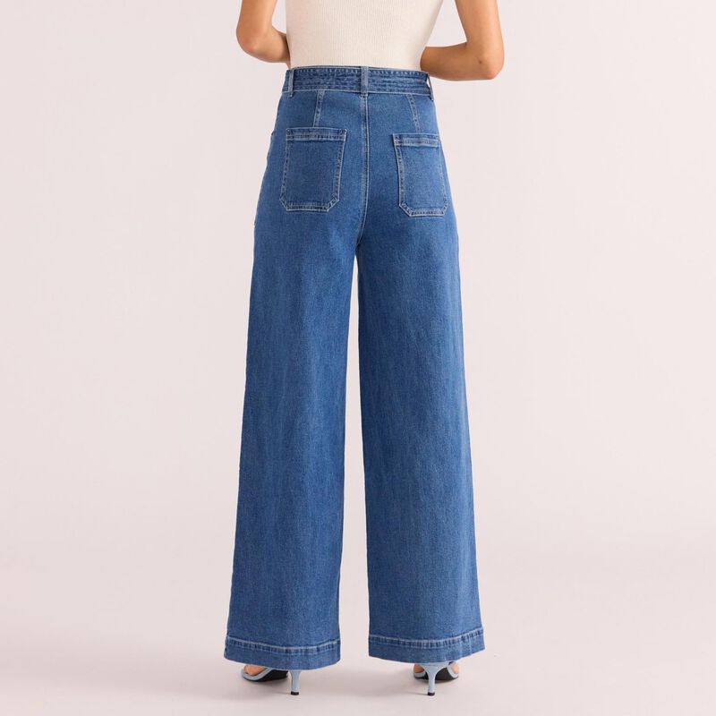 MINKPINK Ellis Denim Panel Jean image number 3