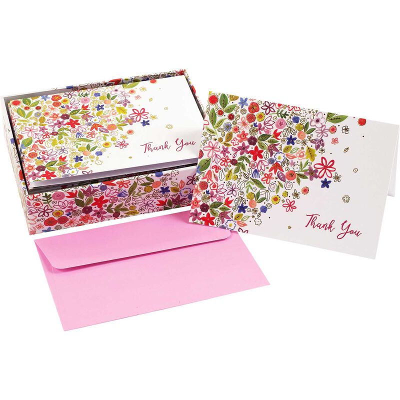 Image Gallery Thank You Notecard Floral Daydream image number 1