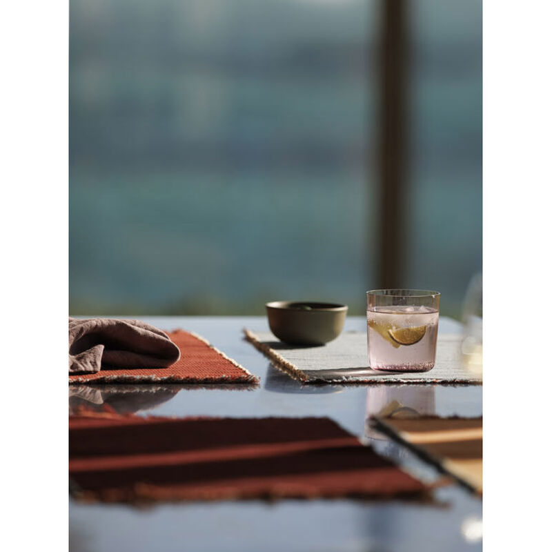 Citt&agrave; Albers Striped Placemat Cherry/Powder Blue 45.5x30cm image number 1