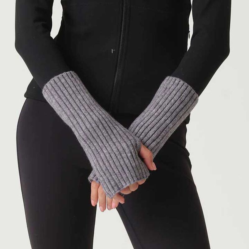Morgan & Taylor Asha Rib Knit Fingerless Gloves image number 5