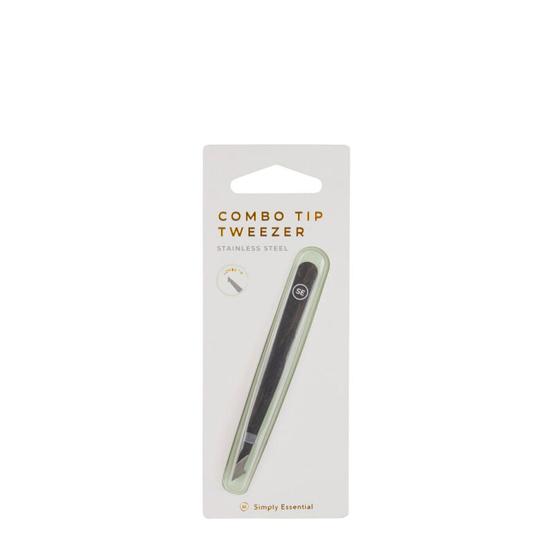 Simply Essential Combo Tip Tweezer - Black image number 0
