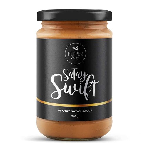 Pepper & Me SaTay Swift Peanut Satay Sauce 340g